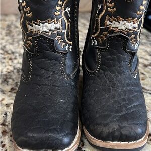 Kids Western Boots with Embroidered Design